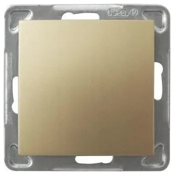 vypínač Jednopólový vypínač Klasik, Podomítkový Ospel zlatý ŁP-1Y/M/28