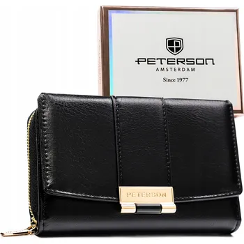 Peněženka Peterson peněženka eko kůže černá - dámská