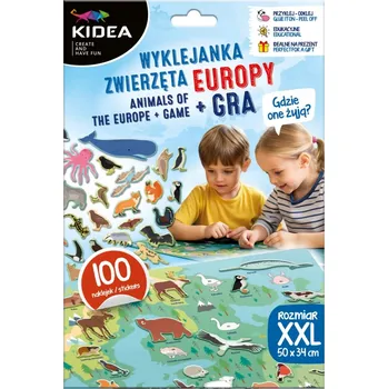 Obraz NALEPovací OBRÁZKY ZVÍŘATA EVROPY + HRA KDE ŽIJÍ KIDEA