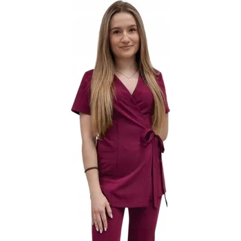 Dámské sako Zavinovací sako, tunika višeň basic premium vel. XXL