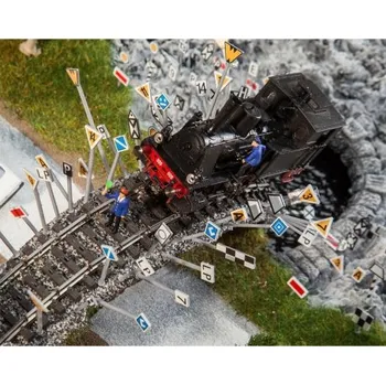 Modelová železnice H0 - sada železničních značek