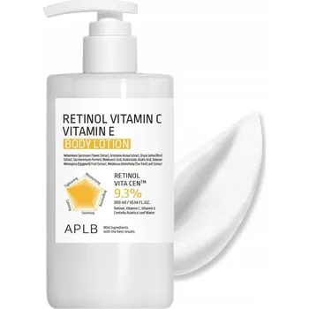 APLB Balzám na tělo Retinol Vitamín C E Rozjasnění Proti stárnutí 300 ml