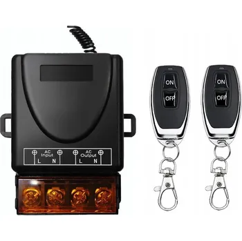 vypínač Dálkově ovládaný spínač 230V pro 2x rádiové dálkové ovládání AC 90-250V s dosahem až 100m