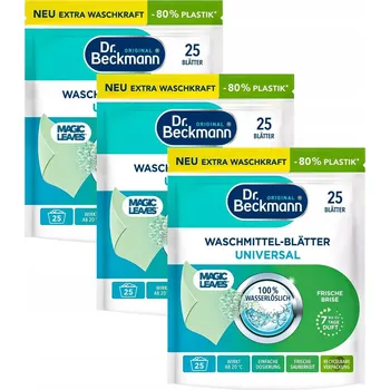 Prací prášek Dr. Beckmann Magické Ubrousky na Praní Univerzální, na Barevné Prádlo 2x20ks + DÁREK
