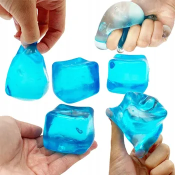Kostka ledu ke stlačení, ledová antistresová mačkací hračka cube squishy