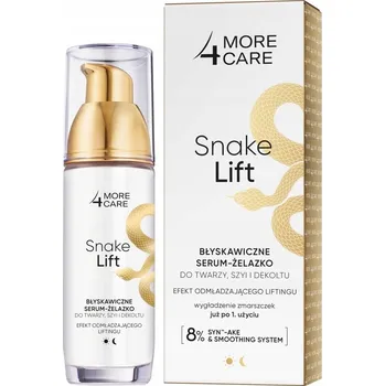 Pleťové sérum More4Care Snake Lift Bleskové sérum – žehlička na obličej a krk 35 ml