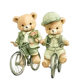 Nažehlovací obrázek - medvědí pohoda IX (8,0 x 9,0 cm)