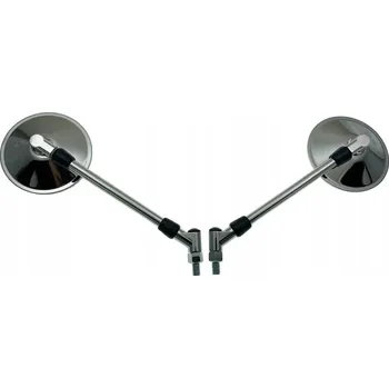 Zrcátko pro motocykl CHROMOVÁ ZRCÁTKA M10 10MM CHOPPER DRAG CRUISER KLASIK (23144)