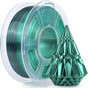 Filament JAYO PLA+ Silk dvoubarevný 1.1 kg - černá zelená - Filament