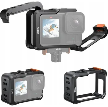 Příslušenství pro videokameru RÁMEČEK OBUDOWA Držák Rám Saně ISO Závit 1/4" pro GoPro 13 12 11 10 9 Black