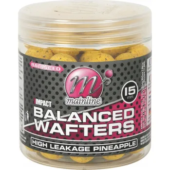 Boilies Mainline Balanced Wafters High Leak Pineapple 15mm Přírodní Nástraha