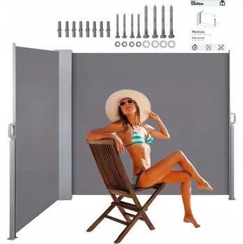 Stínicí technika Rohová markýza GoGarden 600x180 cm s funkcí automatického navíjení