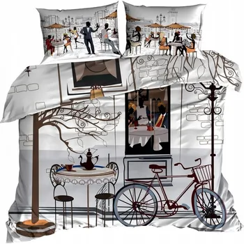 Povlečení 3D Bavlna saténové Povlečení 160x200 CAFE