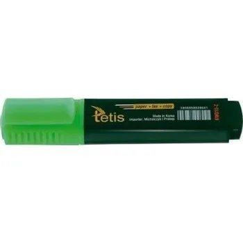 Zvýrazňovač Zvýrazňovač Tetis zelený 1 ks