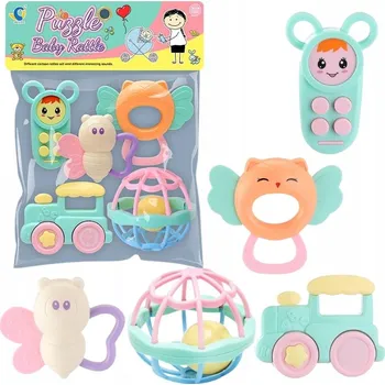 CHRRASTÍTKO KOUSÁTKO SENZORICKÁ SADA CHRASTÍTEK PASTELOVÉ BAREVNÉ