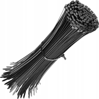 Stahovací páska 1000 x STAHOVACÍ PÁSKY Kabelové Zdrhovací 2,5 x 100mm Silné Stahovací Pásky