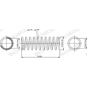 Monroe SP4972 Pružina zavěšení