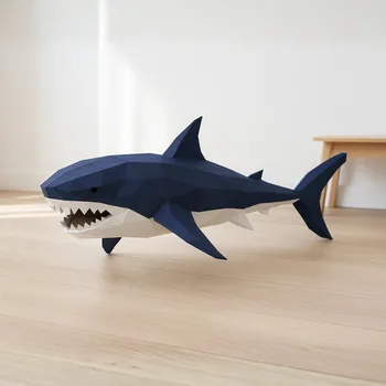 3D puzzle Žralok – papírový model a 3D skládačka PaperTime