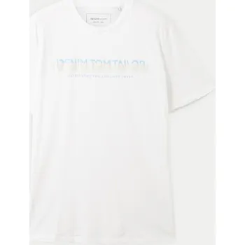 Pánské tričko Pánské tričko Tom Tailor s potiskem 1037653 vel. S bílé