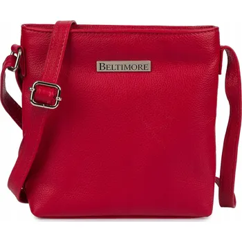 Kabelka Beltimore kabelka typu kufřík z pravé kůže červená