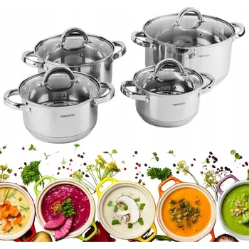 Hrnec Sada hrnců Topfann Tara nerezová ocel 8 dílů