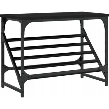 Botník VidaXL Stojan na boty, černý, 60x30x45 cm