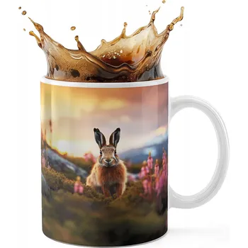 KERAMICKÝ HRNEK 330ML S POTISKEM - ZVÍŘATA KRÁLÍK