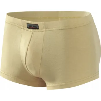 Pánské oblečení Mini boxerky pánské BM06 krátké nohavičky sportovní micromodal Béžové M
