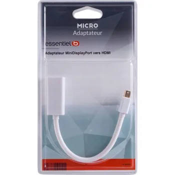 Adaptér Mini-DisplayPort / HDMI bílý EssentielB