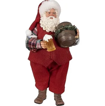 Vánoční dekorace Clayre & Eef Santa pivař