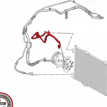 Výparník klimatizace ESEN SKV HADICE KLIMATIZACE 43SKV596