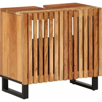 Koupelnový nábytek vidaXL Koupelnová skříňka pod umyvadlo 62 x 34 x 58 cm masivní akácie [377533] Barva: Hnědá