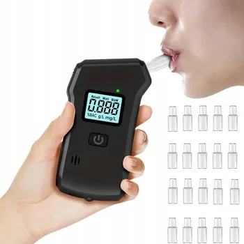 IP kamera PROFESIONÁLNÍ ALKOHOL TESTER POLICEJNÍ KVALITY S NÁUSTKY A LCD DISPLEJEM - RYCHLÝ