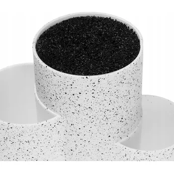 Obraz Stojan nože Kinghoff 22 cm bílý plast