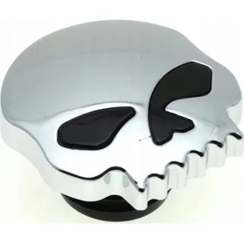 Palivová nádrž VÍČKO NÁDRŽE PALIVA HARLEY LEBKA CHROMOVÉ (7882)