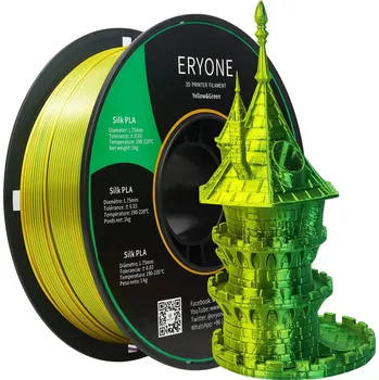 Filament ERYONE PLA Filament - Dvoubarevný 1kg (žlutá, zelená) - Filament
