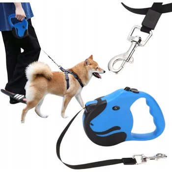 Vodítko pro psa VODÍTKO PRO PSA Automatická navíjecí, praktická s BLOKÁDOU, SILNÁ, 5 m