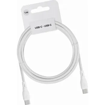 Datový kabel Kabel Blue Star USB typ C - USB typ C 1 m bílý