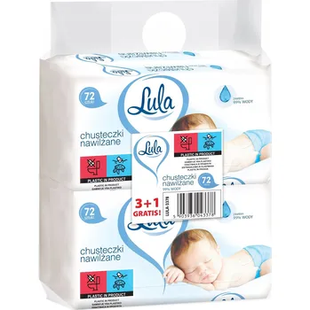 Hygienický ubrousek Lula Baby vlhčené ubrousky 4 x 72 ks