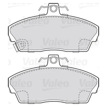 Brzdová destička Sada brzdových destiček, kotoučová brzda VALEO 301022