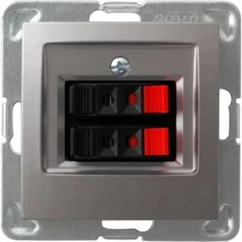 Elektrická zásuvka Anténní zásuvka nástěnná Ospel stříbrná