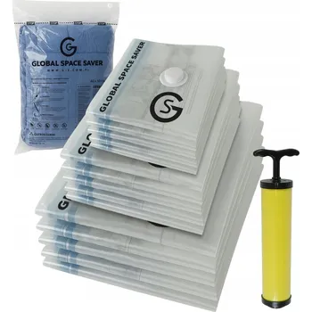 Úložný box Vakuové pytle na povlečení, oblečení, taška na oblečení, 15 ks SADA S PUMPIČKOU