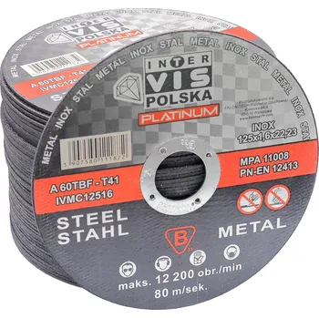 Řezný kotouč KOTOUČE KOTOUČ NA ŘEZÁNÍ KOVŮ 125/1,6 mm PLATINUM