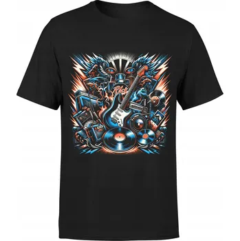 Pánské tričko TRIČKO ROCKOVÉ TRIČKO ROCKOVÝ DÁREK PRO HUDEBNÍKA, KYTARISTU, VEL 3XL