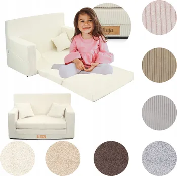 Pohovka Dětské křeslo Flumi Rozkládací pěnová pohovka, vícebarevná