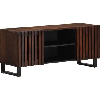Televizní stolek vidaXL TV skříňka 105 x 34 x 46 cm masivní mangovníkové dřevo [377439] Barva: tmavě hnědá
