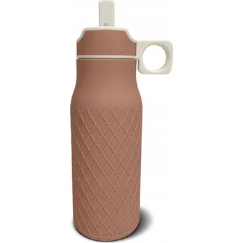 Láhev Nuuroo silikonový lahev na pití s brčkem pro miminko ISA Chocolate Malt 400 ml