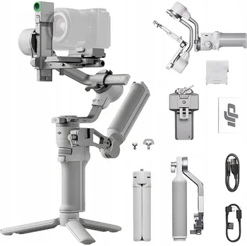 Stabilizátor pro fotoaparát a videokameru Stabilizátor (gimbal) DJI RS 4 Mini Combo šedý
