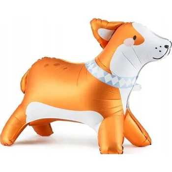 Balónek Fóliový balónek stojící - Corgi, pejsek, narozeninová oslava, zvířátko