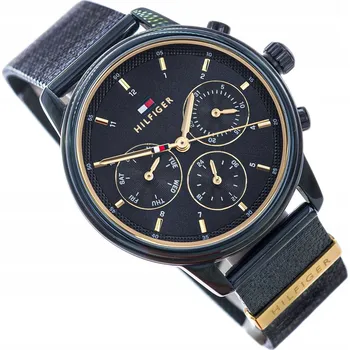Hodinky DÁMSKÉ HODINKY TOMMY HILFIGER 1782809 BLAKE MODRÉ S DATEM, NA OCELOVÉM NÁRAMKU